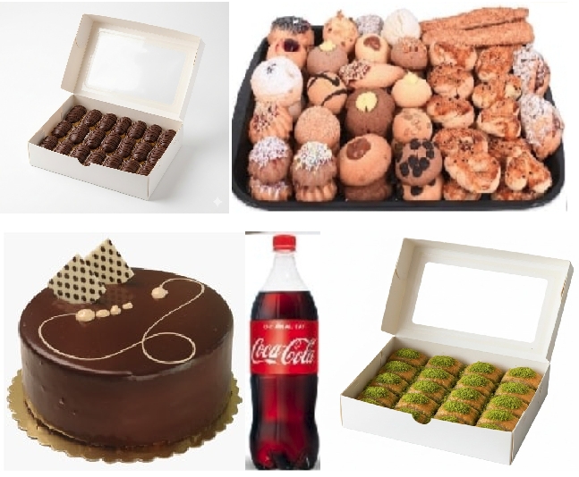 2 Litre Kola İle Zenginleştirilmiş 5'li Menü pasta