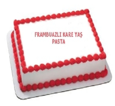 Lezzetli Frambuaz Aromalı 30 Kişilik Yaş Pasta pasta