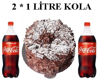 Parça Çikolata Şöleni: 6-9 Kişilik Pasta ve 2 Lt Cola pasta